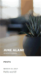 Mobile Screenshot of junealaneactor.majico.com
